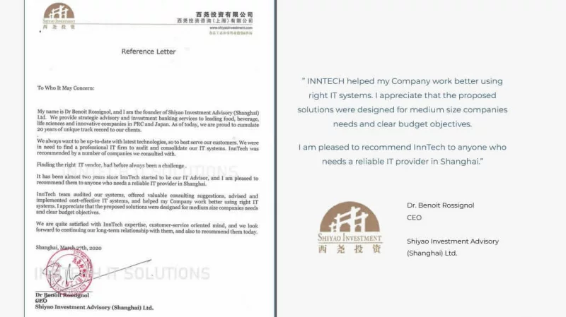 InnTech IT Solutions on SmartShanghai